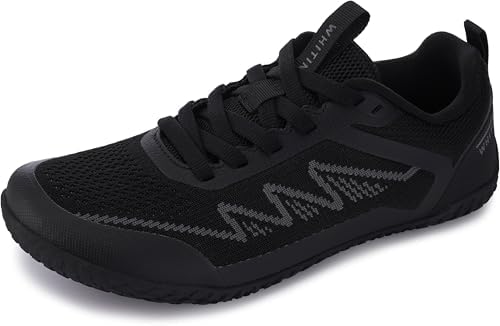 Barefoot Shoes Women Wide Toe Box Minimalist Sneakers Black