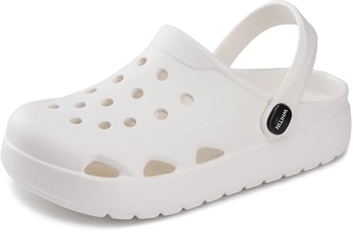 Garden Clogs with Arch Support for Women and Men White