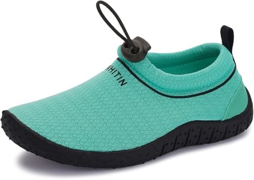 Kids Amphibious Water Shoes Boys/Girls Aqua Sock Green
