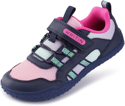 Kids Wide Barefoot Shoes Girls Tennis Casual Sneakers Pink