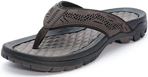 Men's Arch Support Flip Flop Summer Athletic Outdoor Sand…