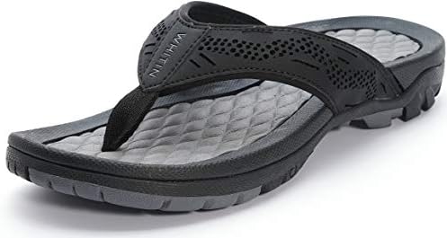 Men's Arch Support Flip Flops Slip Resistant Outdoor Sand…