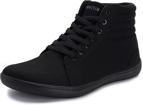 Men's Wide Hi-Top Minimalist Barefoot Shoes Zero Drop All…