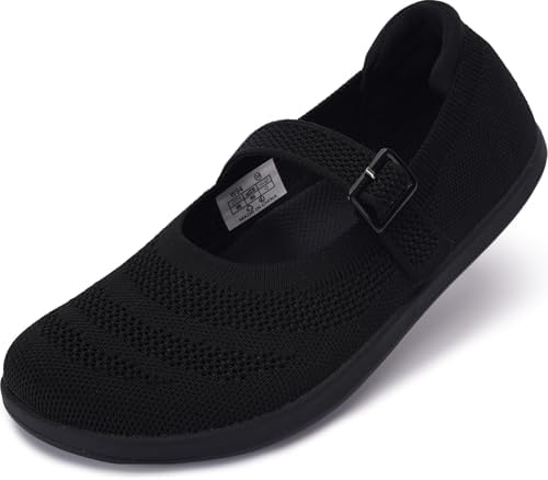 Women's Barefoot Wide Toe Box Mary Jane Shoes Ballet Flat…